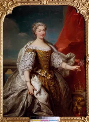 Porträt von Catherine Bnin Opalinska, Ehefrau von Stanislas Lescinski, Königin von Polen und dann Herzogin von Lothringen und Bar (1680-1747)