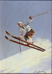 Ein Skifahrer, ca. 1930