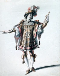 Kostümentwurf von Jean Berain der Ältere