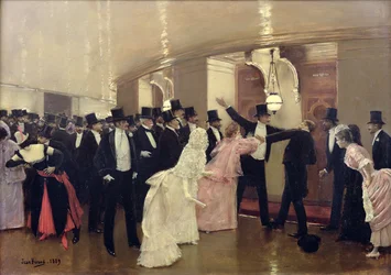 Ein Streit in den Korridoren der Oper, 1889