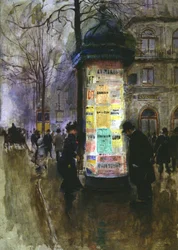 Morris-Säule, ca. 1900