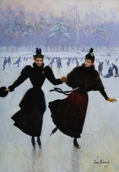 Die Schlittschuhläufer; Les Patineuses