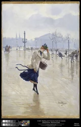 Windiger Tag, Place de la Concorde, ca. 1890