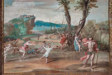 Lycurgus, von Bacchus in den Wahnsinn getrieben