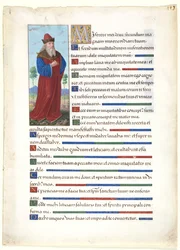 Blatt aus einem Stundenbuch: König David, ca. 1500