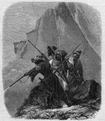 Tscherkessische Soldaten (eine Region des Kaukasus)