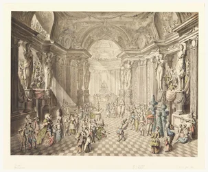Ansicht eines Maskenballs, 1770-80