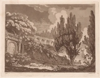 Treppe in einem italienischen Garten, 1766