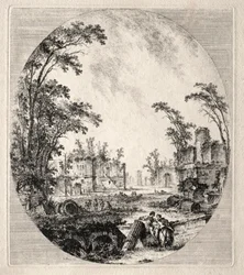 Teil der alten Appian Way, 1756