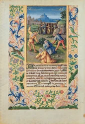 Die Steinigung des Heiligen Stephanus, aus den 