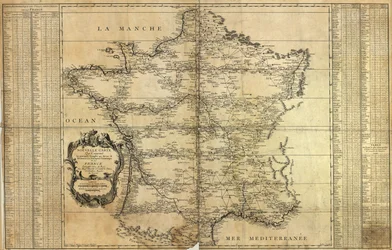 Neue Karte von Frankreich