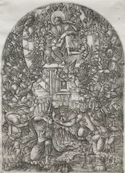 Die Apokalypse: St. Johannes wird in den Himmel gerufen