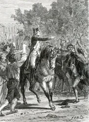 Französische Revolution 1789-1799 General Lafayette in Versailles am 5. Oktober 1789