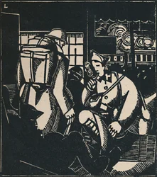 Die Soldaten am Bahnhof, 1919