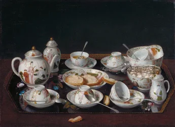 Stillleben mit Kaffeetassen (Japanisches Teeservice)