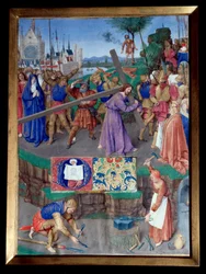 Kreuztragung. Miniatur aus dem Stundenbuch des Etienne Chevalier von Jean Fouquet (1420-1477/1481)