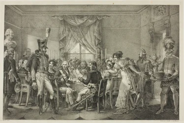 Napoleon im Palast des Großherzogs in Florenz, Platte dreizehn aus Das politische und militärische Leben Napoleons