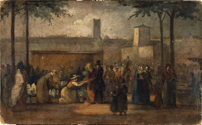 Der Blumenmarkt, ca. 1839