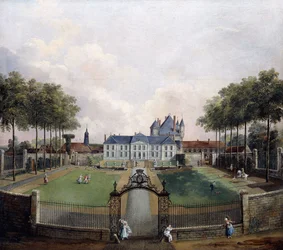 Ansichten des Château de Mousseaux und seiner Gärten