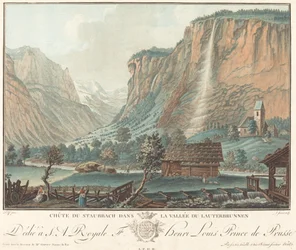 Chute de Staubbach, im Lauterbrunnental, wahrscheinlich 1776