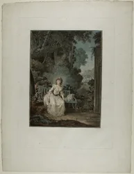 Madame Dugazon in der Oper „Nina, ou La folle par amour“ (Nina, oder Die Frau, die aus Liebe verrückt wurde)