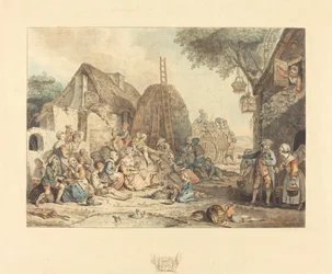 Mittagessen der Erntearbeiter, 1774