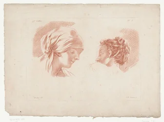 Zwei Frauenköpfe