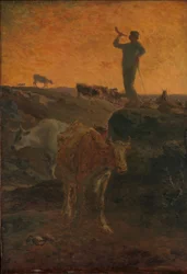 Die Kühe nach Hause rufen, ca. 1872