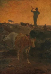 Die Kühe nach Hause rufen, ca. 1872