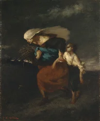 Rückzug vor dem Sturm, ca. 1846