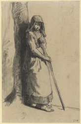Studie für Bergère au repos