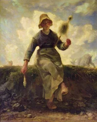 Die Spinnerin, Ziegenhirtin der Auvergne