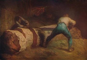 Die Holzsägen, 1850-1852, um 1915