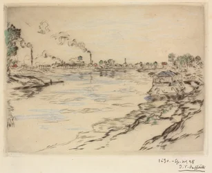 Die Seine, in Asnières