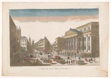 Ansicht des Mansion House in London