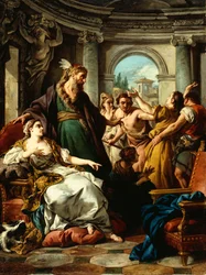 Joseph von Potiphars Frau beschuldigt, 1745