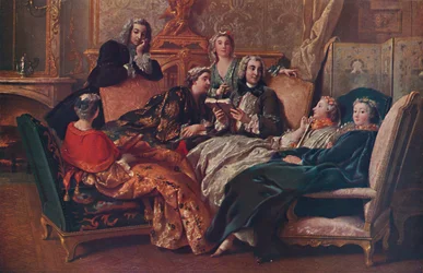Die Lesung aus Molière, 1728, 1937