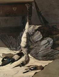 Stillleben mit Reiher, 1867
