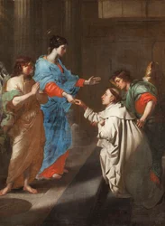 Die mystische Verlobung des seligen Hermann Joseph mit der Jungfrau Maria