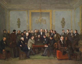 Episches Schachspiel zwischen Pierre Saint Amant und Howard Staunton im Jahr 1843