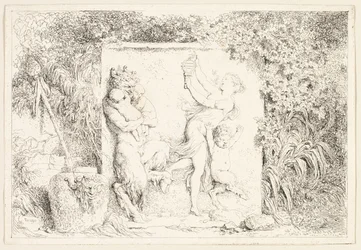 Tanzende Satyrn aus Bacchanales oder Satyrspiele