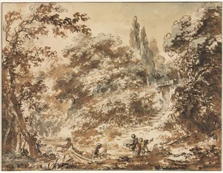 Szene in einem Park, um 1760