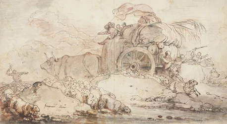 Der festgefahrene Wagen, 1759