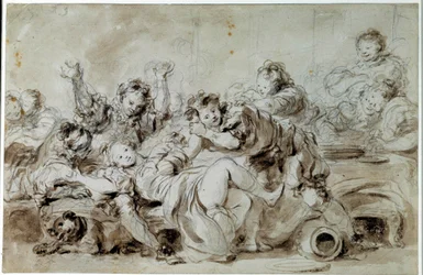 Der bestrafte Angreifer, nach „Der bestrafte Gascogner“ von Jean de la Fontaine