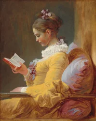 Lesendes junges Mädchen, um 1769