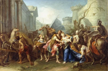 Hektor nimmt Abschied von Andromache, 1727