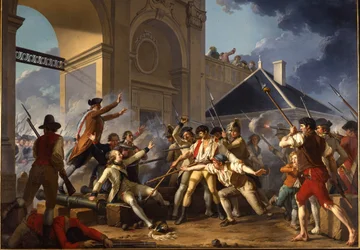 Der heldenhafte Mut des jungen Désilles, 31. August 1790, in der Nancy-Affäre