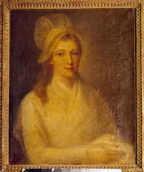 Porträt von Marie Anne Charlotte Corday (Jean Jacques Hauer)
