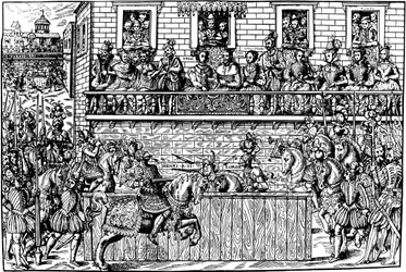 Tod von König Heinrich II. beim Turnier, 1559