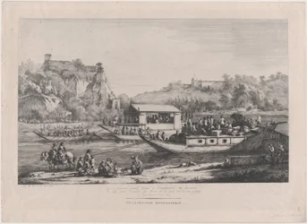 Papst Pius VII. auf der Saône, 1805